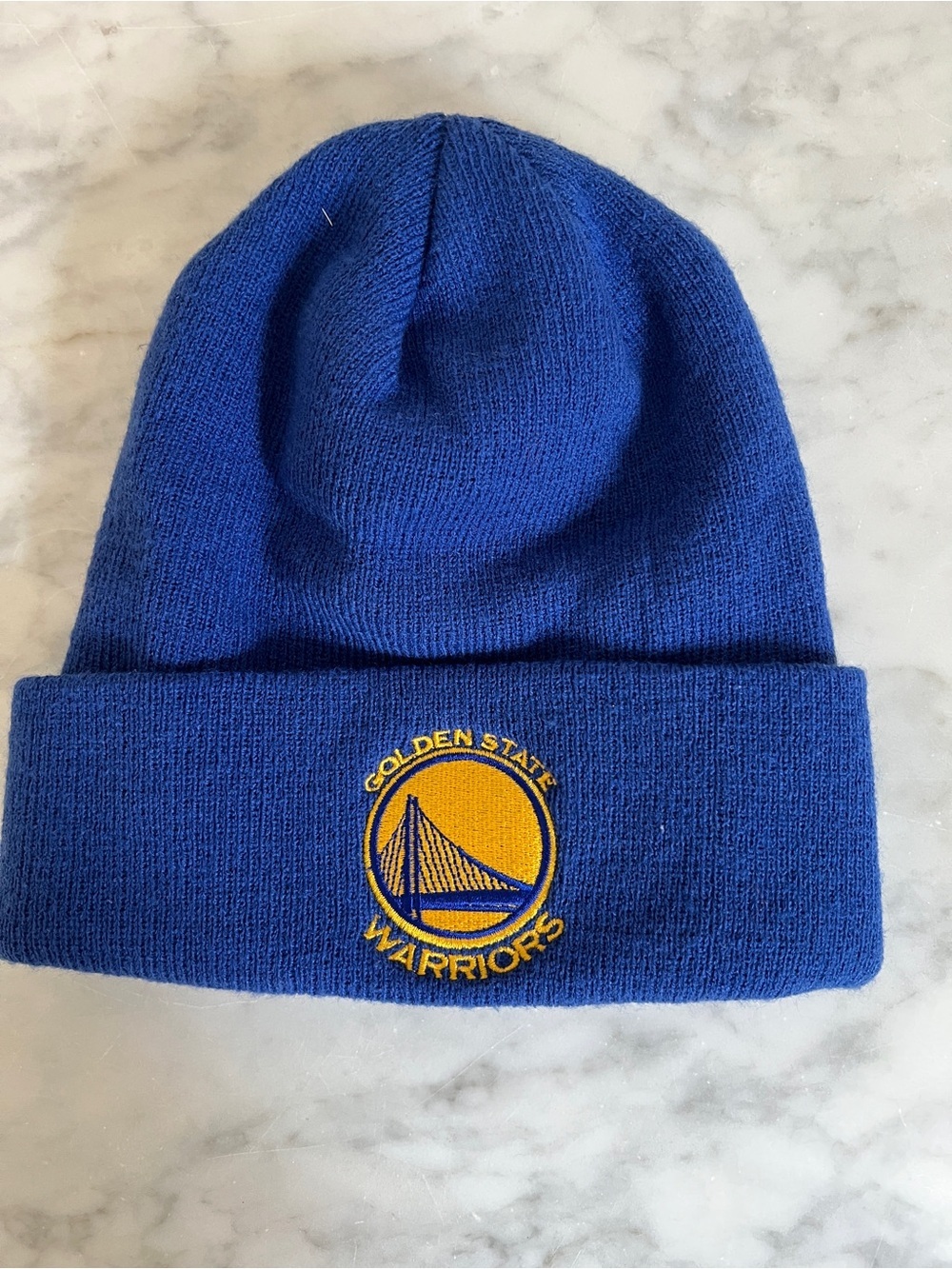 Golden State Warriors Royal Blue Knit Beanie